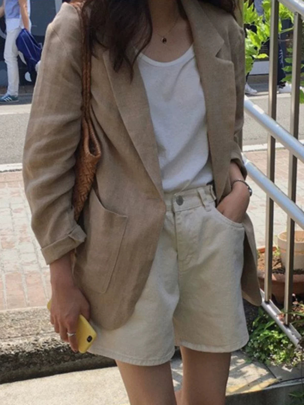 Áo Blazer Vest Cotton Linen Mỏng Dáng Rộng – Sang Chảnh Bigsize, Hè 2026