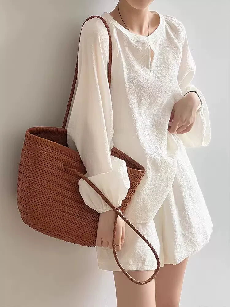 Set 2 Món Áo Sơ Mi Chống Nắng Modal + Quần Short – Casual Thoáng Mát, Hè 2026