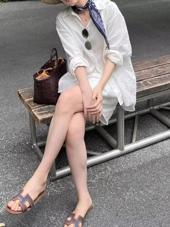 Set 2 Món Áo Sơ Mi Linen + Quần Short – Phong Cách Old Money Thư Giãn, Hè 2026