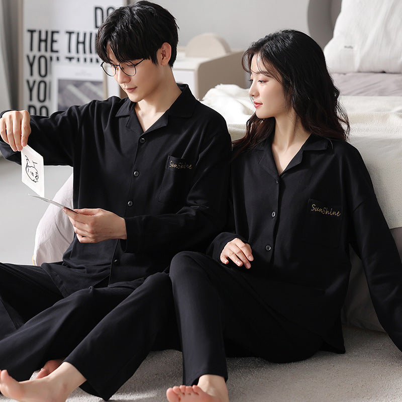 Bộ đồ ngủ thun gân cao cấp thanh lịch sang trọng thu đông mới nhất D543240