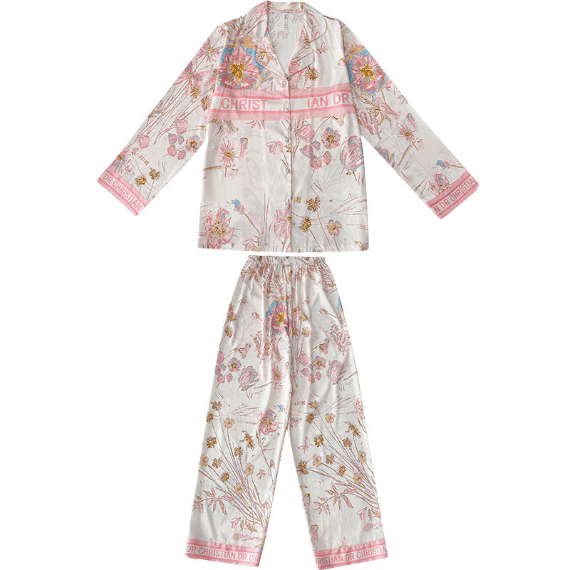 Đồ ngủ Pijama lụa băng sang chảnh thanh lịch  DN416240