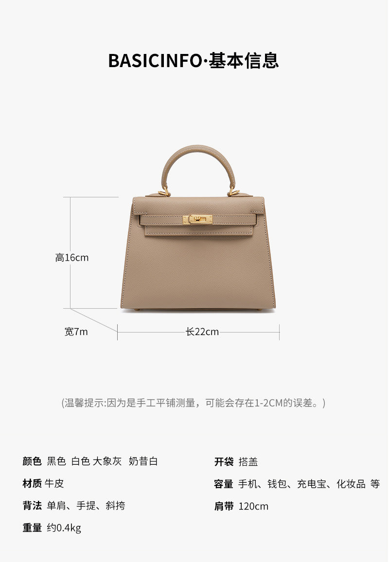 Túi xách Kelly mini 2026 da bò thật cao cấp – kiểu dáng sang trọng, đeo chéo nhỏ gọn thời trang xuân hè TX118250