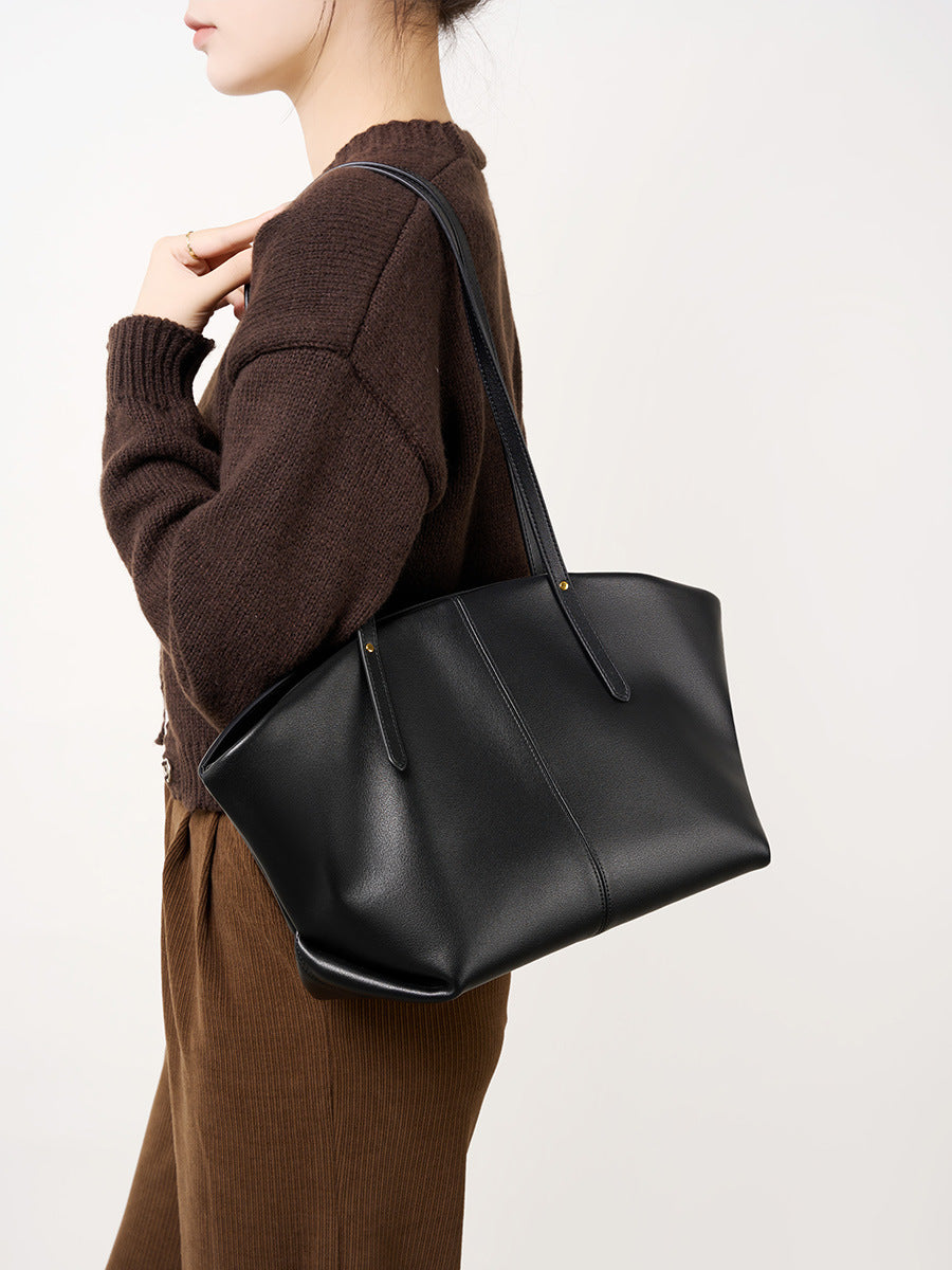 Large Genuine Leather Women's Handbag 2026 – High-End Fashionable Tote Design, Spacious Capacity TX153250