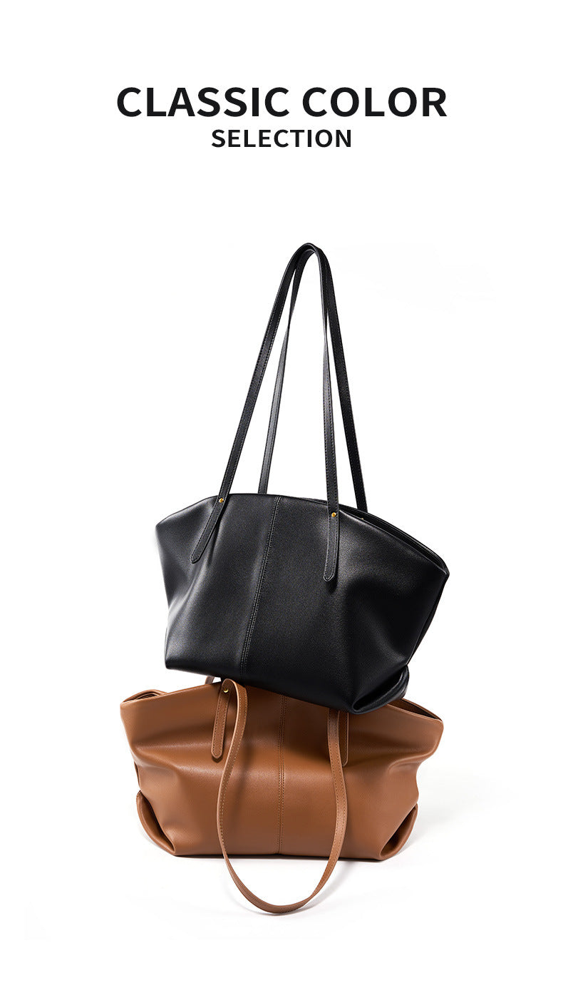 Large Genuine Leather Women's Handbag 2026 – High-End Fashionable Tote Design, Spacious Capacity TX153250