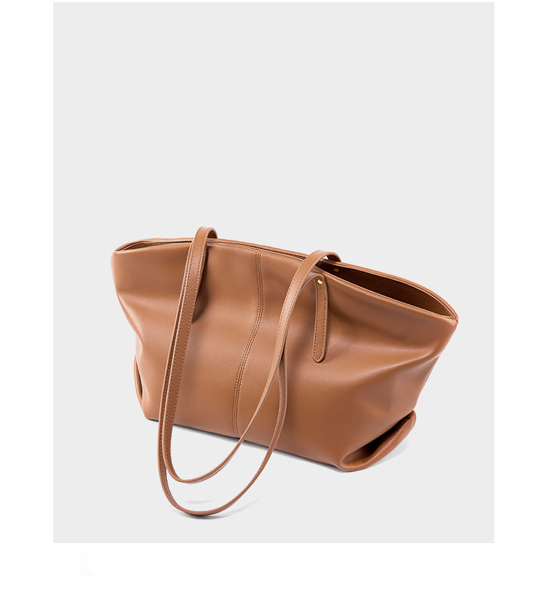 Large Genuine Leather Women's Handbag 2026 – High-End Fashionable Tote Design, Spacious Capacity TX153250