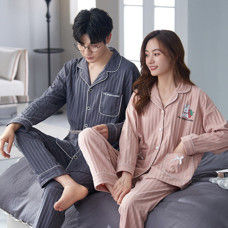 Bộ đồ ngủ thun gân cao cấp thanh lịch sang trọng thu đông mới nhất D543240