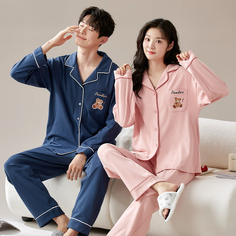 Bộ đồ ngủ thun gân cao cấp thanh lịch sang trọng thu đông mới nhất D543240