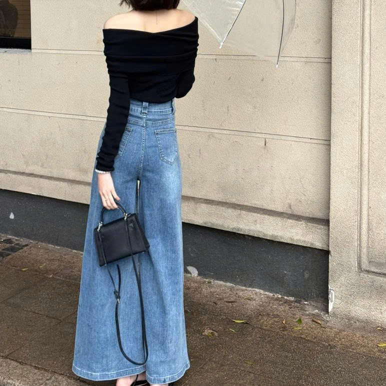 Quần Jeans Xuân 2026 – Cạp Cao, Ống Rộng Phong Cách Hàn Quốc QJ110250