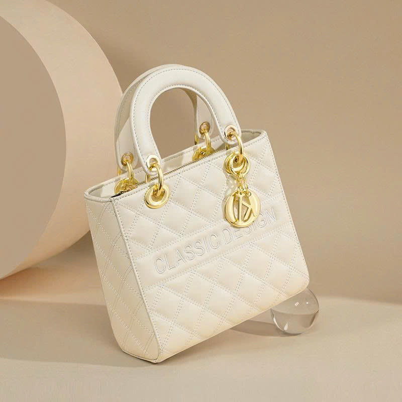 Lady Dior Handbag New Model 2026 Compact Genuine Leather Crossbody Bag, European-American Retro Style TX242250