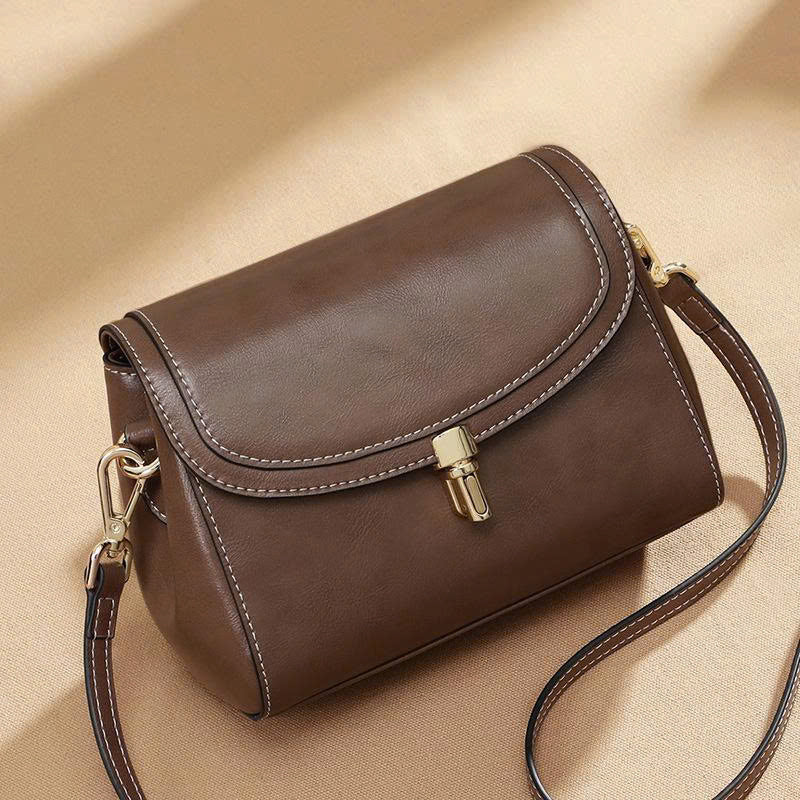 2026 Small Square Genuine Leather Women's Handbag – Versatile, Fashionable & Exquisite TX245250