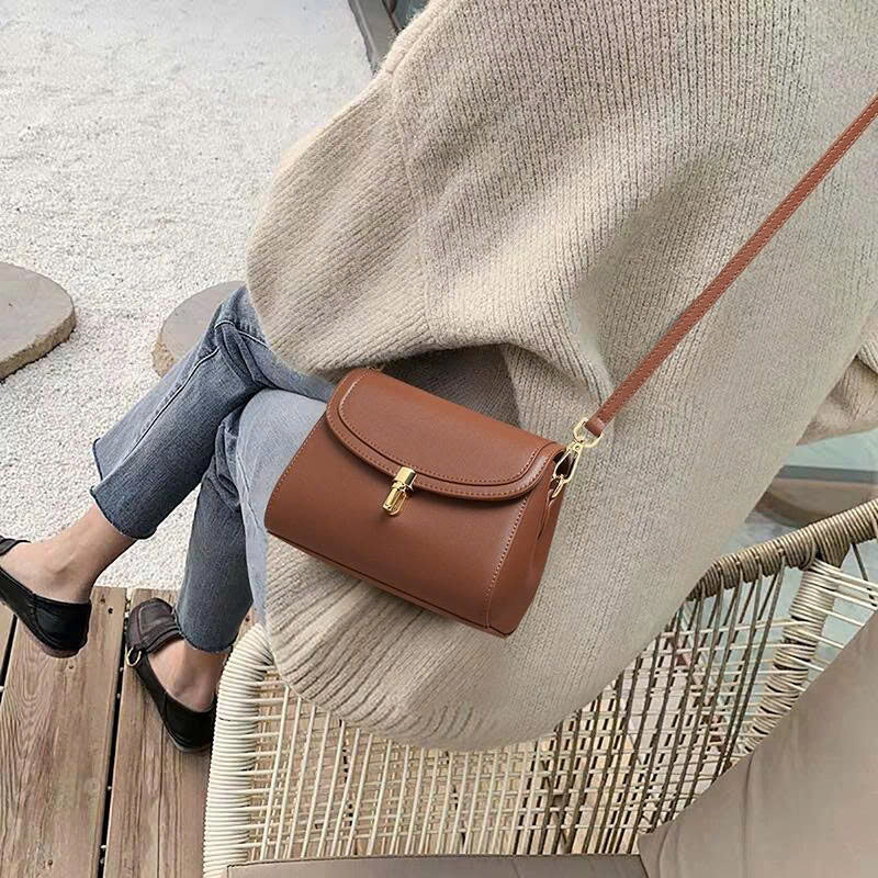 2026 Small Square Genuine Leather Women's Handbag – Versatile, Fashionable & Exquisite TX245250