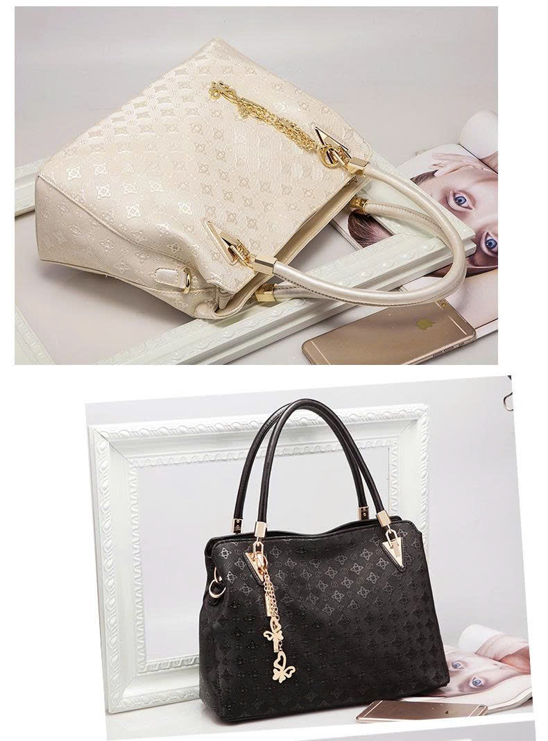 Women's Fashion 4-Piece Handbag Set 2026 – Tote Bag, Shoulder Bag, Crossbody Bag – Matching Mother & Daughter – Premium PU TX272250