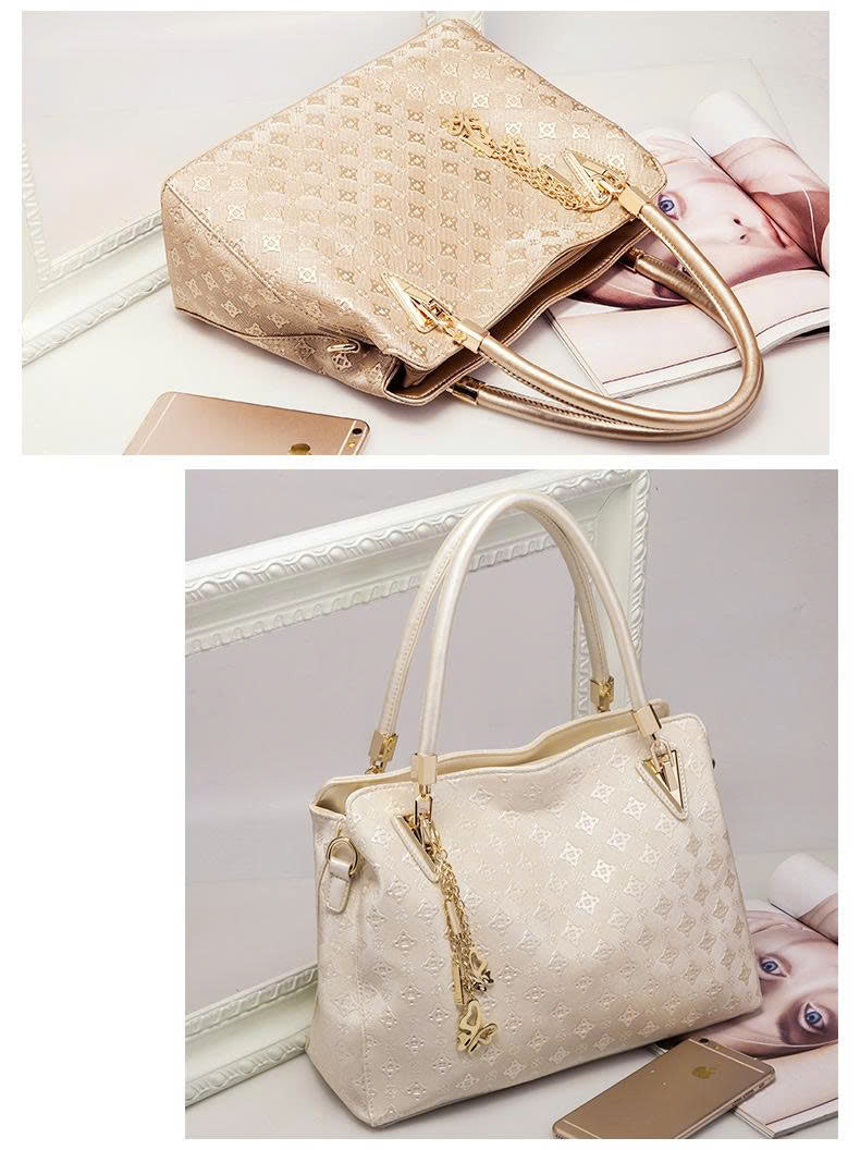 Women's Fashion 4-Piece Handbag Set 2026 – Tote Bag, Shoulder Bag, Crossbody Bag – Matching Mother & Daughter – Premium PU TX272250