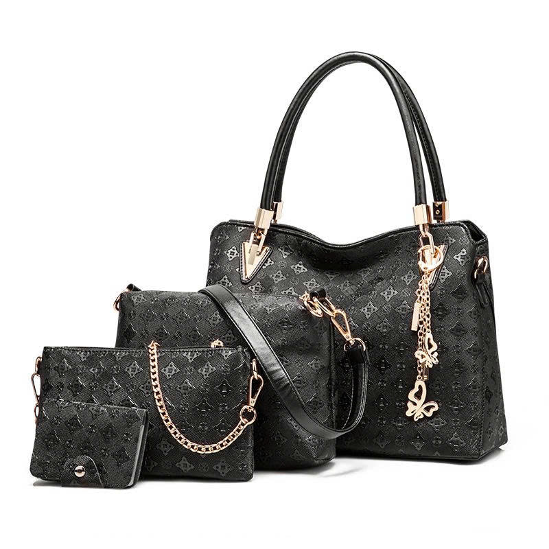 Women's Fashion 4-Piece Handbag Set 2026 – Tote Bag, Shoulder Bag, Crossbody Bag – Matching Mother & Daughter – Premium PU TX272250