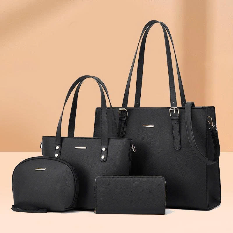 Women's 4-Piece Shoulder Bag Set New Style 2026 – Fashionable High-Quality PU Handbag TX269250