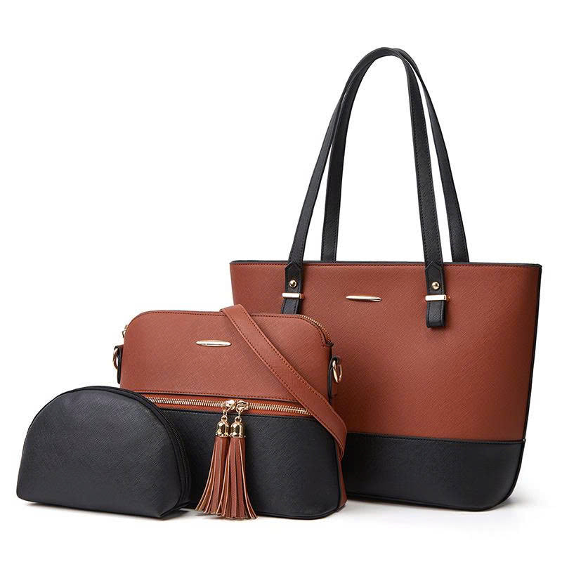 New Style 2026 Women's Handbag Set of 3 – Shoulder Bag, Crossbody Bag, Elegant Handbag – Premium PU TX262250