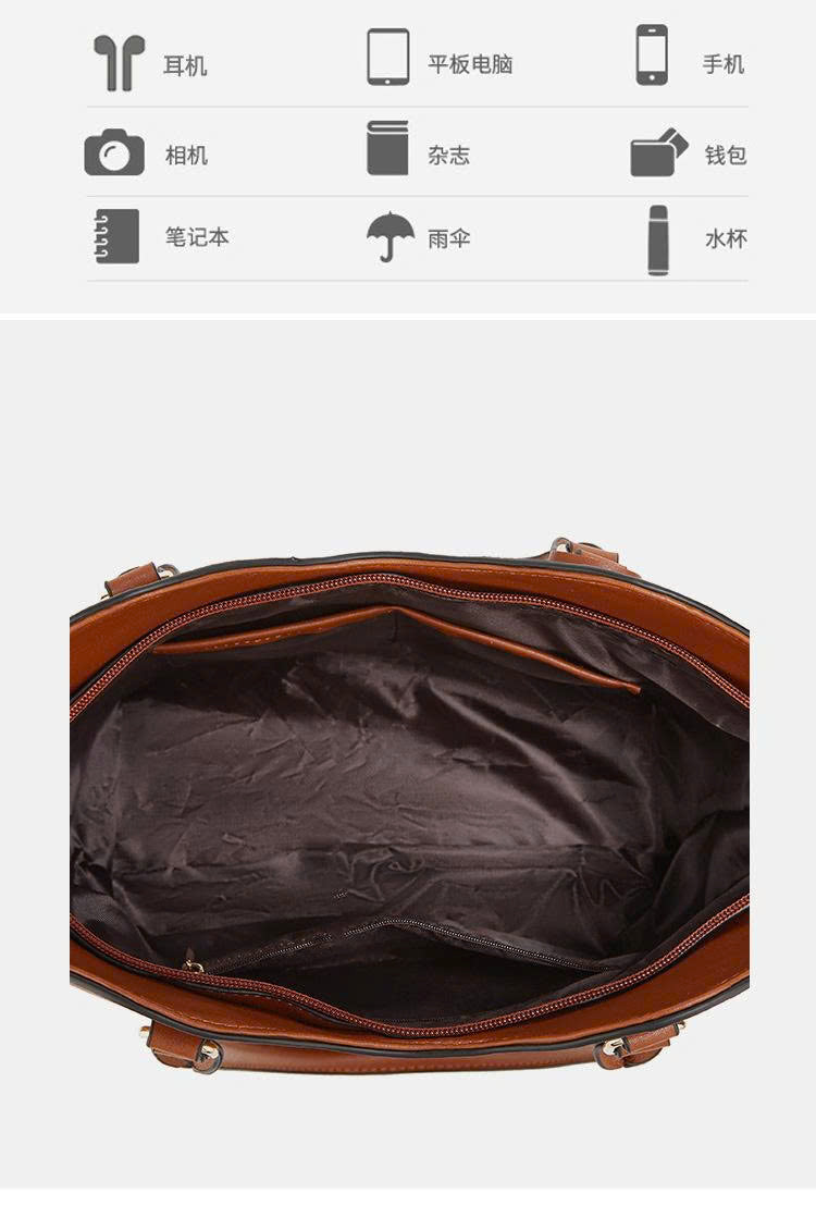 Set of 3 Women's Handbags New Style 2026 – Large Bag & Medium Bag – Fashion Handbag Set – Premium PU TX318250