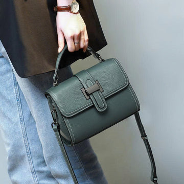 Women's Genuine Leather Handbag – Fashionable Small Square Bag TX289250