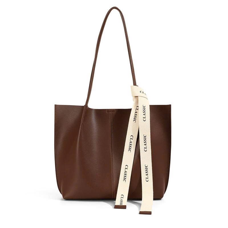 Women's Genuine Leather Tote Bag 2026 – Large, Versatile Bucket Bag TX291250