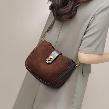 New 2026 Autumn/Winter Fashion Crossbody Bag for Women – Classic Style, Shoulder Bag – Genuine Leather (Premium Suede) TX295250