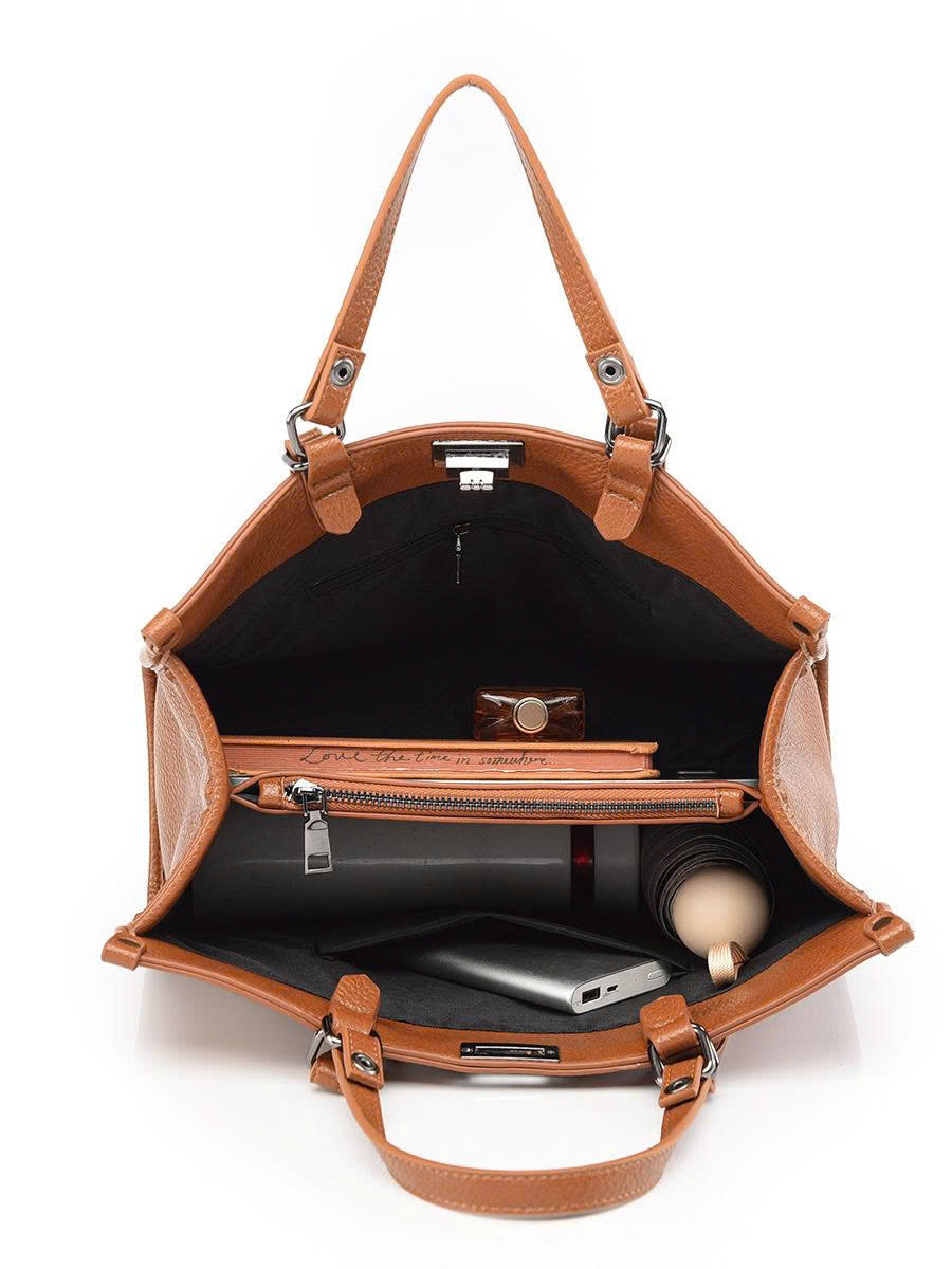 Premium Retro Women's Handbag – Simple Work Shoulder Bag, Versatile Large Tote TX005260