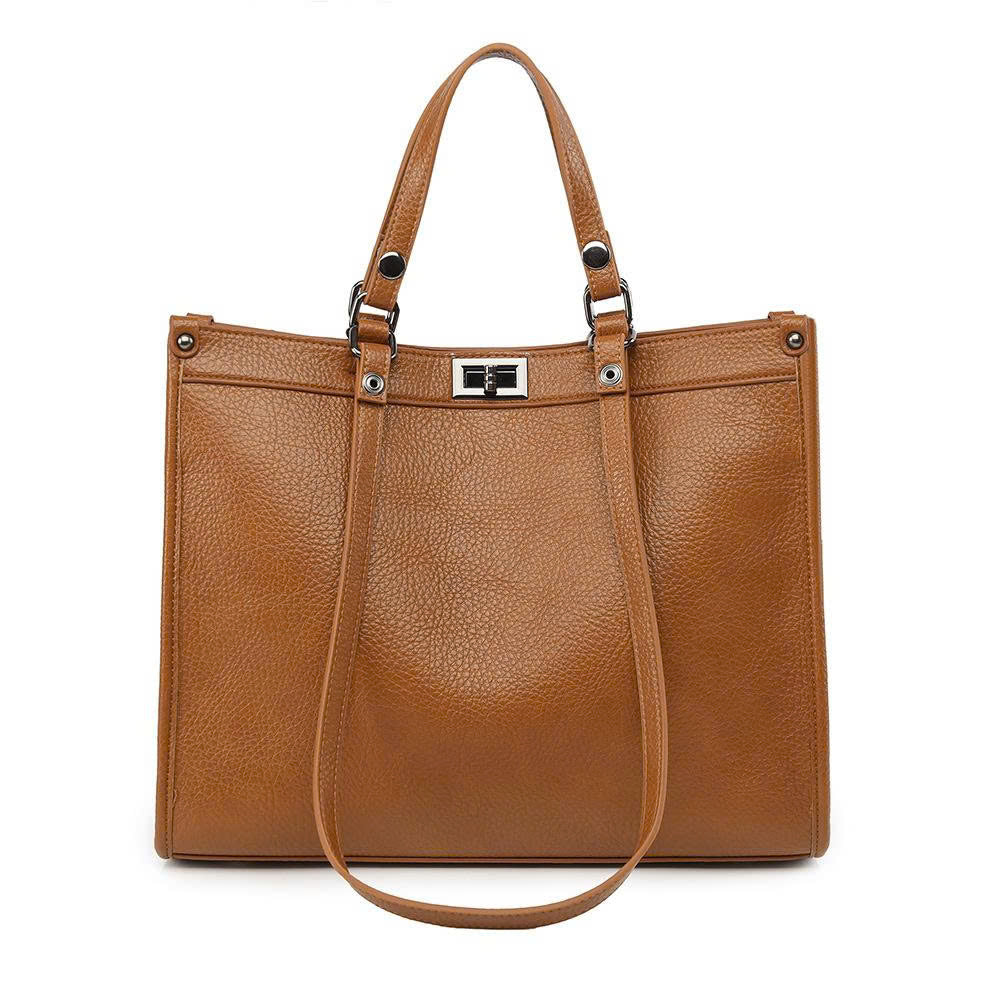 Premium Retro Women's Handbag – Simple Work Shoulder Bag, Versatile Large Tote TX005260