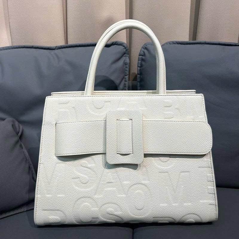 Fashionable Large Tote Bag for Women – Elegant Embossed Office Shoulder Bag TX014260